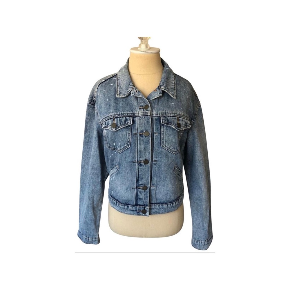 Old Navy distressed denim jacket